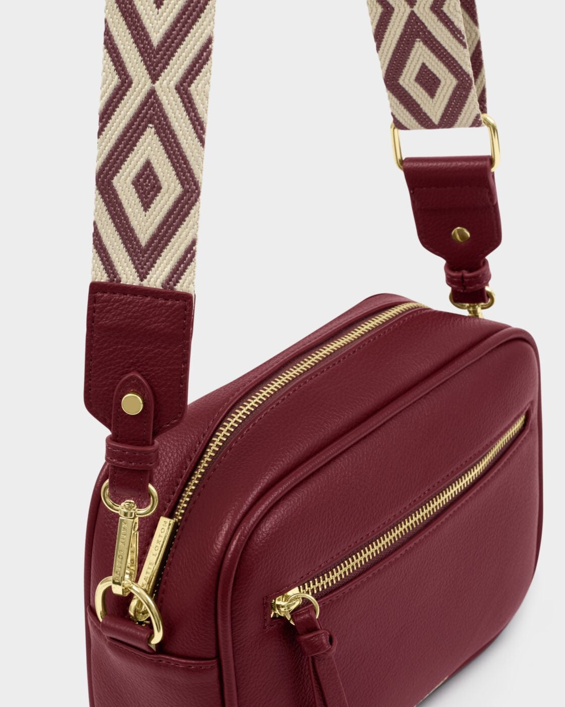 Katie Loxton Hallie Double Strap Crossbody Bag - Cherry