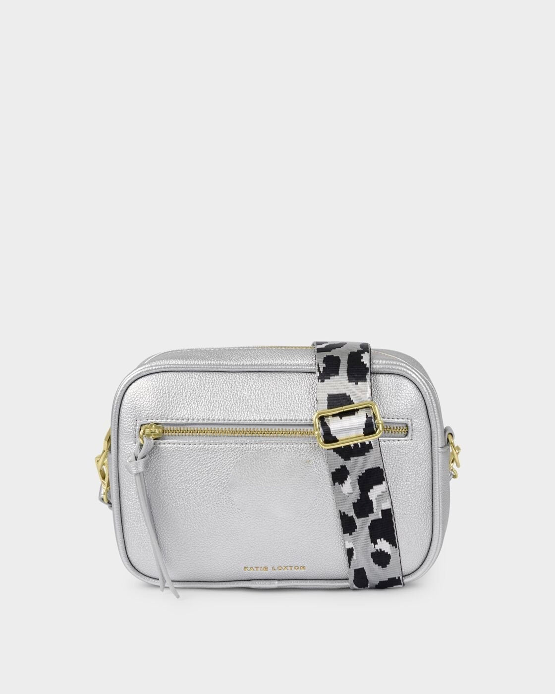 Katie Loxton Hallie Double Strap Crossbody Bag - Silver