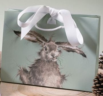 'Pottering About' Wren Ladies Ankle Bamboo Socks - Grey -  Wrendale Designs