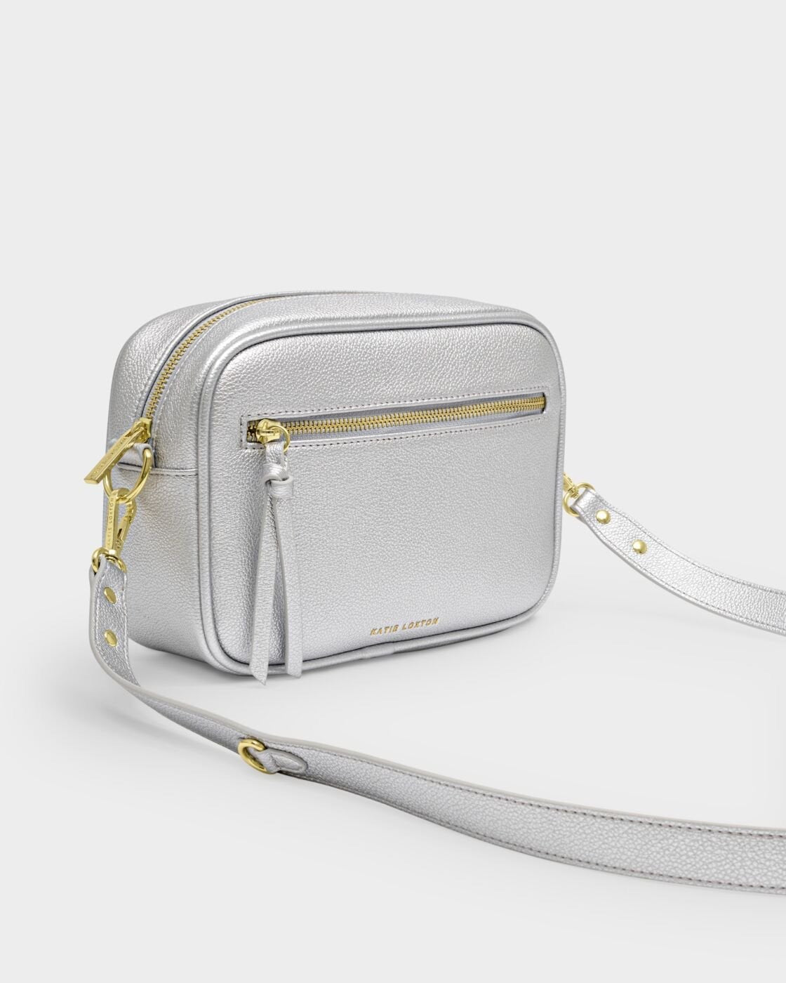 Katie Loxton Hallie Double Strap Crossbody Bag - Silver