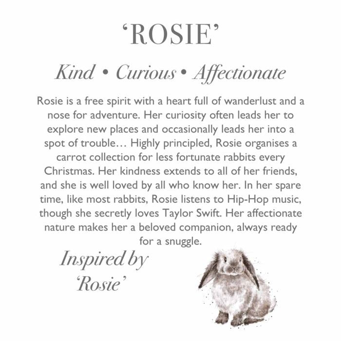 Rosie - Rabbit Character Large Plush Toy - Wrendale Designs