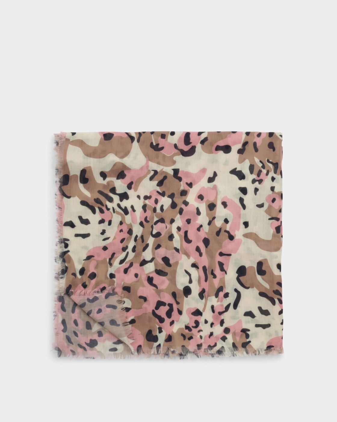 Katie Loxton Printed Scarf - Tortoiseshell - Taupe/Blush Pink/Brown