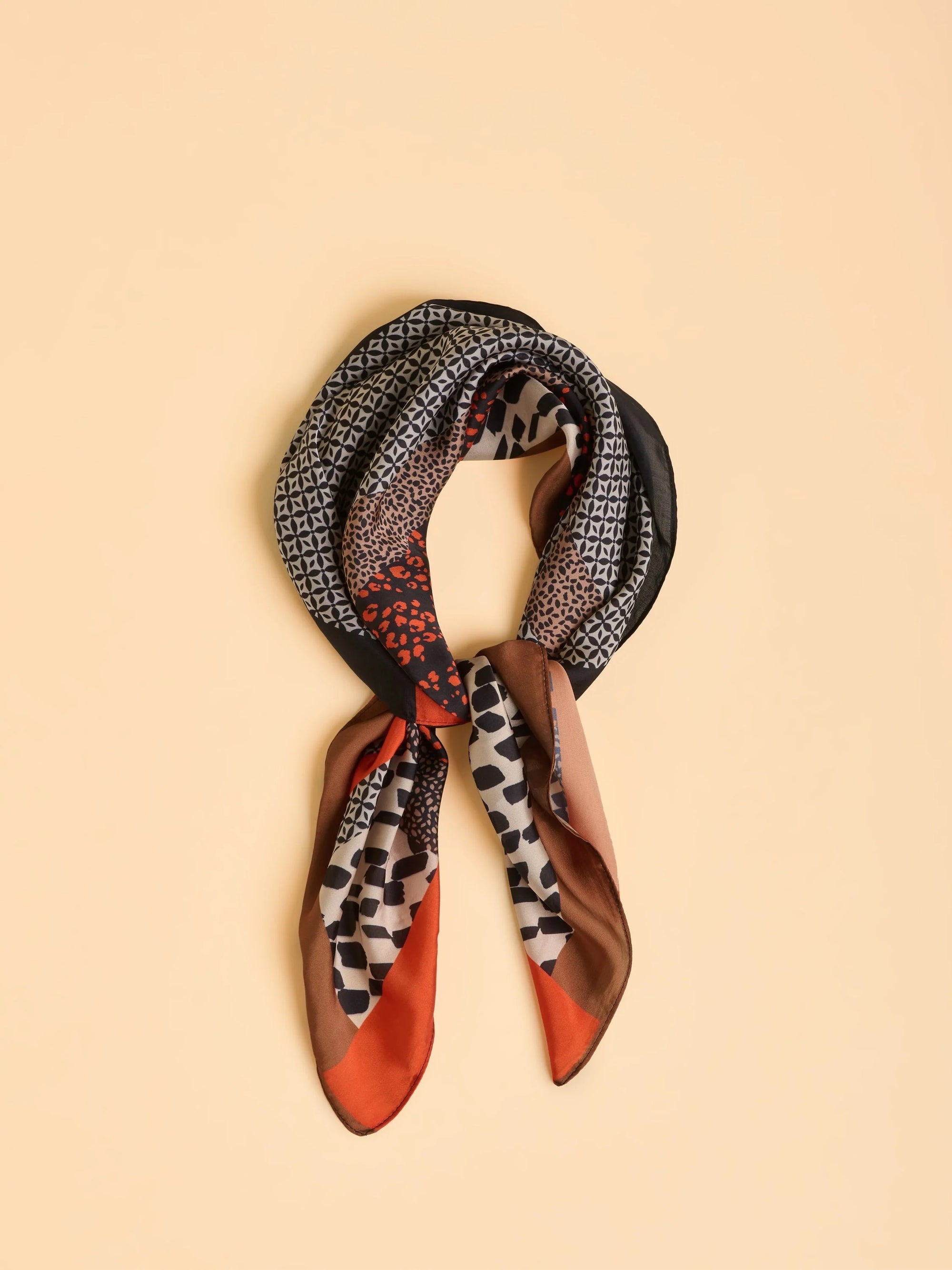 Brakeburn Driftwood Silky Scarf- Multi
