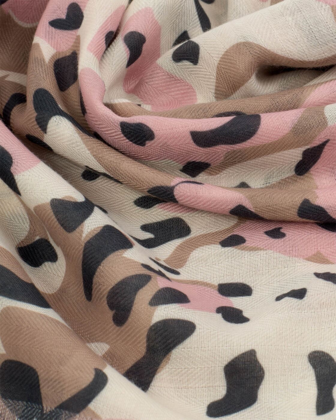 Katie Loxton Printed Scarf - Tortoiseshell - Taupe/Blush Pink/Brown