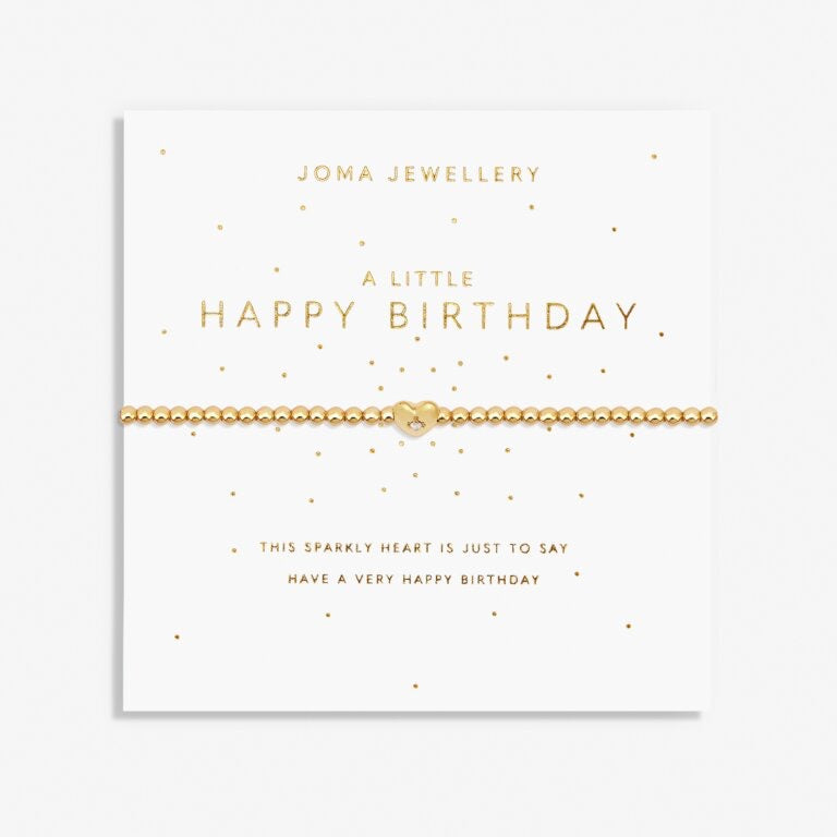 Joma Jewellery - A little Happy Birthday Bracelet - Gold