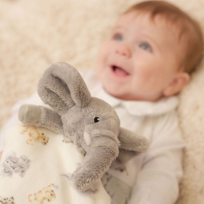 Little Savannah Elephant Plush Comforter - The Little Wren by Wrendale Designs