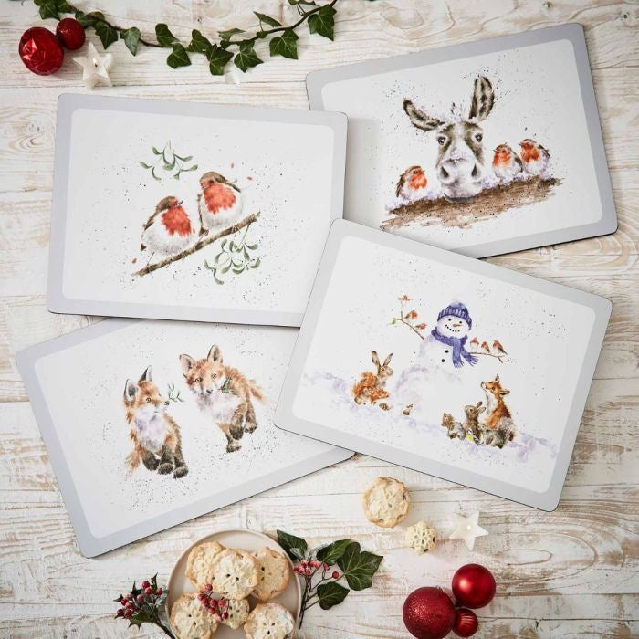 Wrendale Designs Extra Large Christmas Placemats - Set of 4
