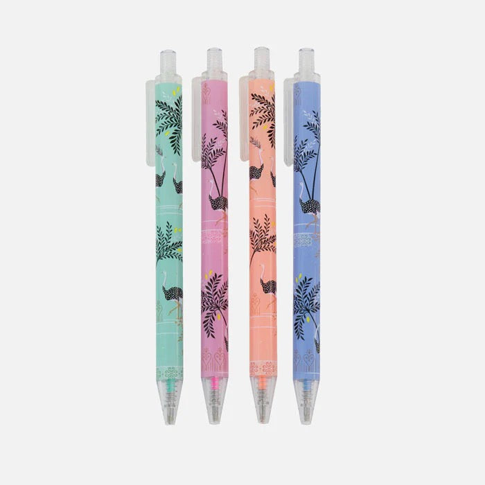 Sara Miller Savannah - Set of 4 Gel Coloured Pens Boxed