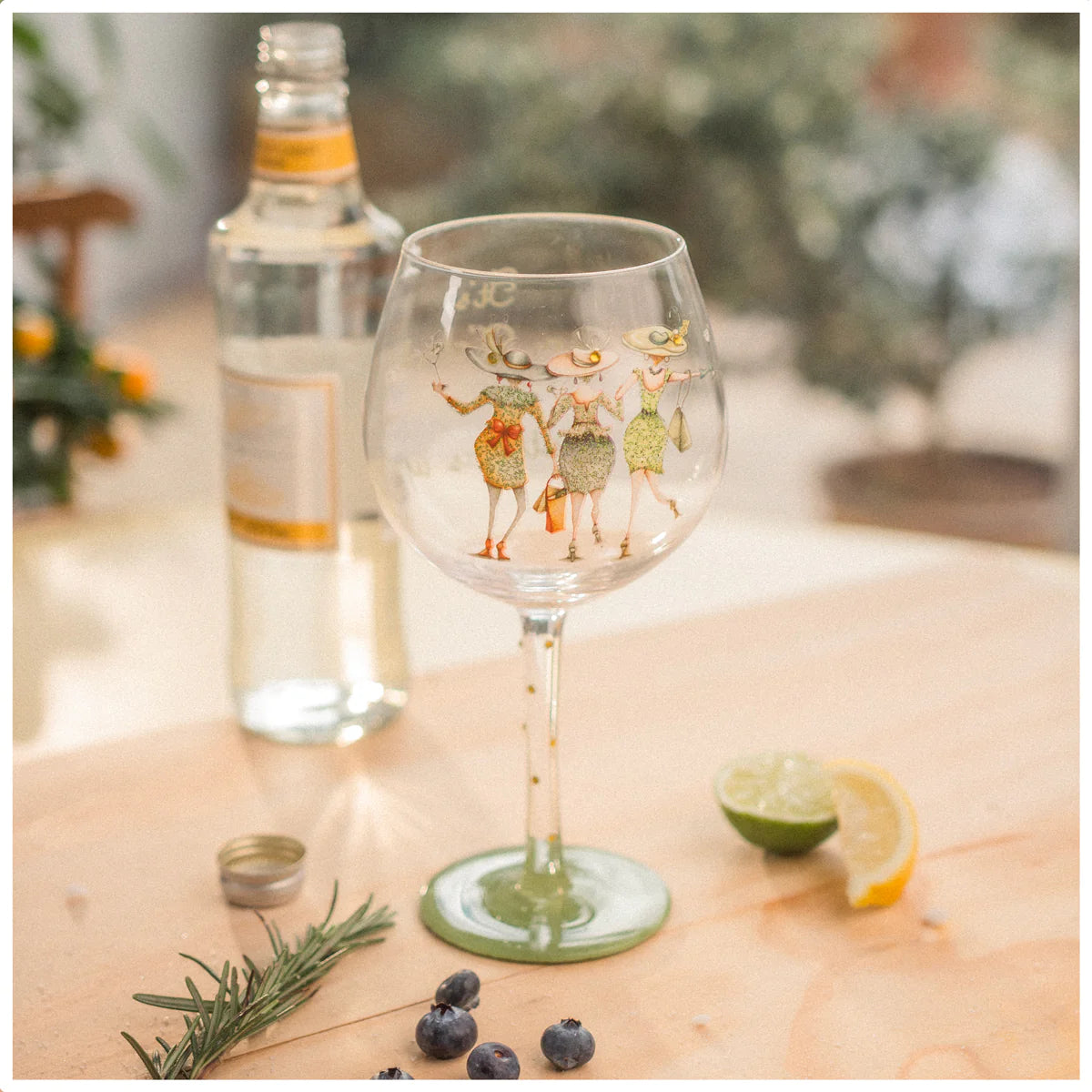 Berni Parker Gin Glass- It’s Gin O’Clock
