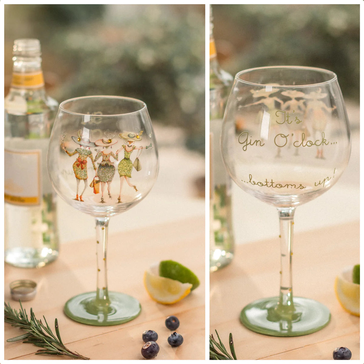 Berni Parker Gin Glass- It’s Gin O’Clock