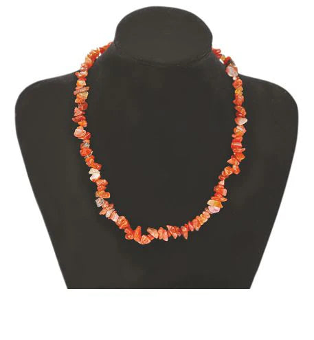 Byzantium Artisan Natural Stone Necklace - Agate