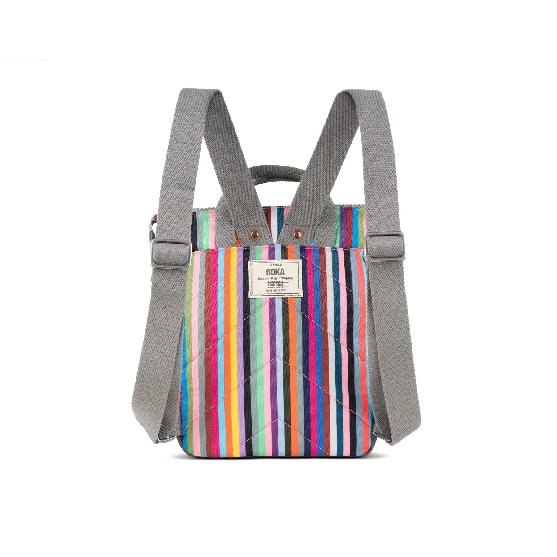 Roka Bantry B Backpack-Recycled Canvas - Limited Edition - Multi Stripe