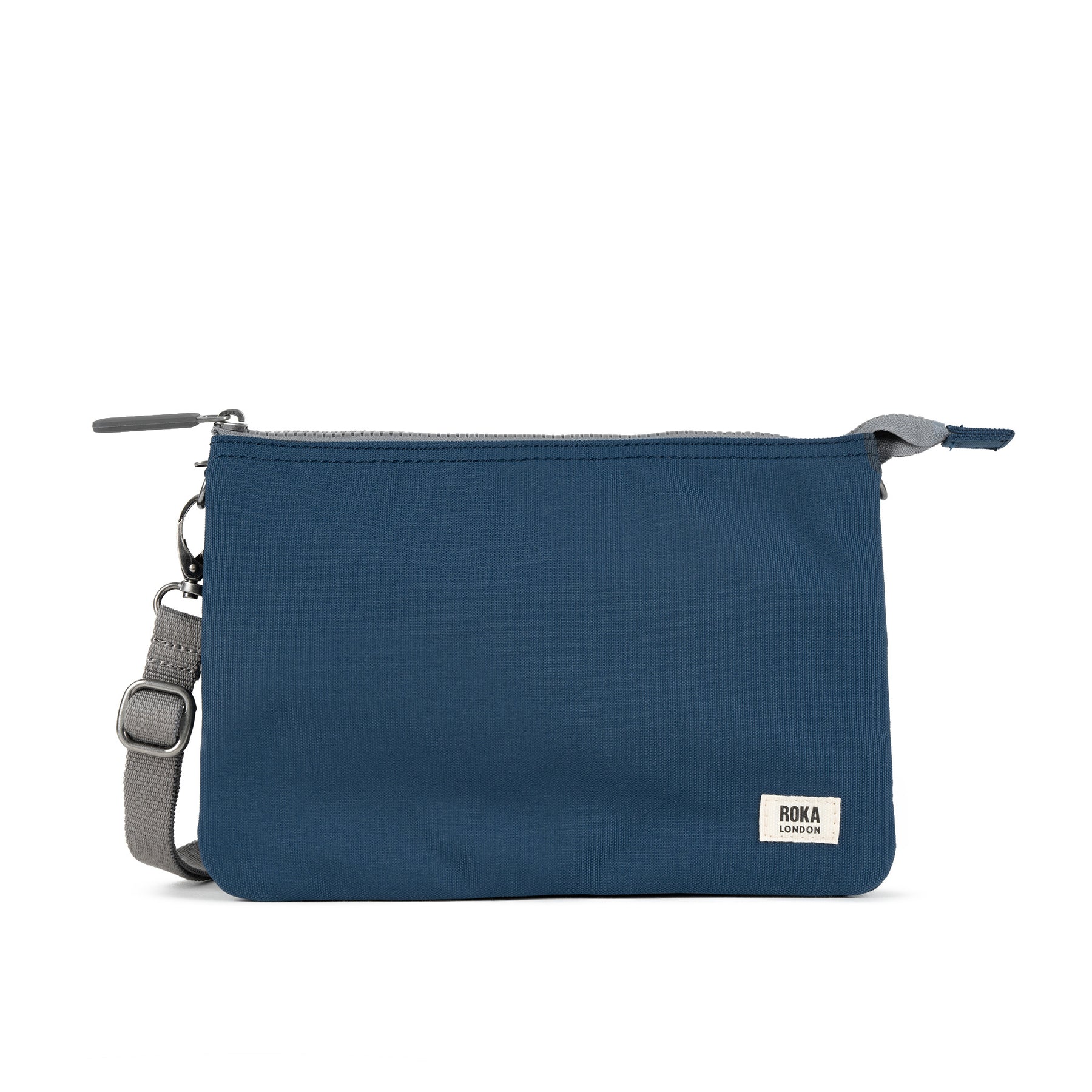 Roka Carnaby XL Crossbody-Recycled Canvas - Deep Blue