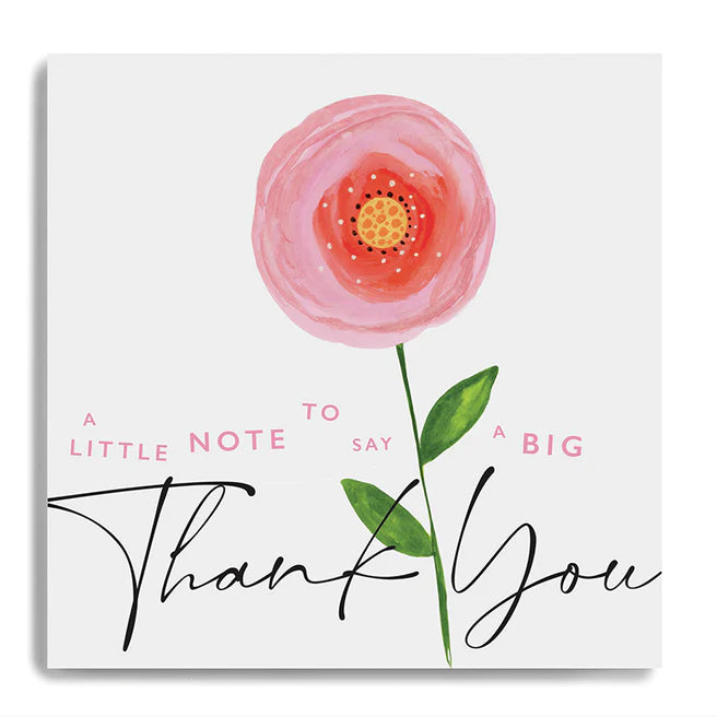 Janie Wilson - A Little Note To Say a Big Thank You Small Card
