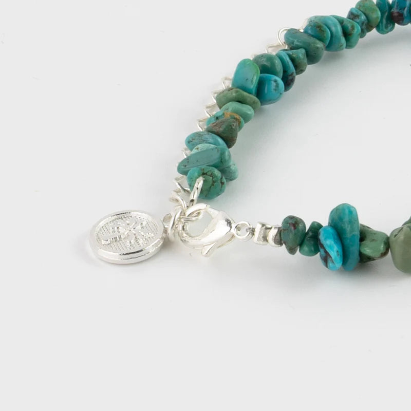 Pineapple Island Blue Lagoon Turquoise Gemstone Necklace