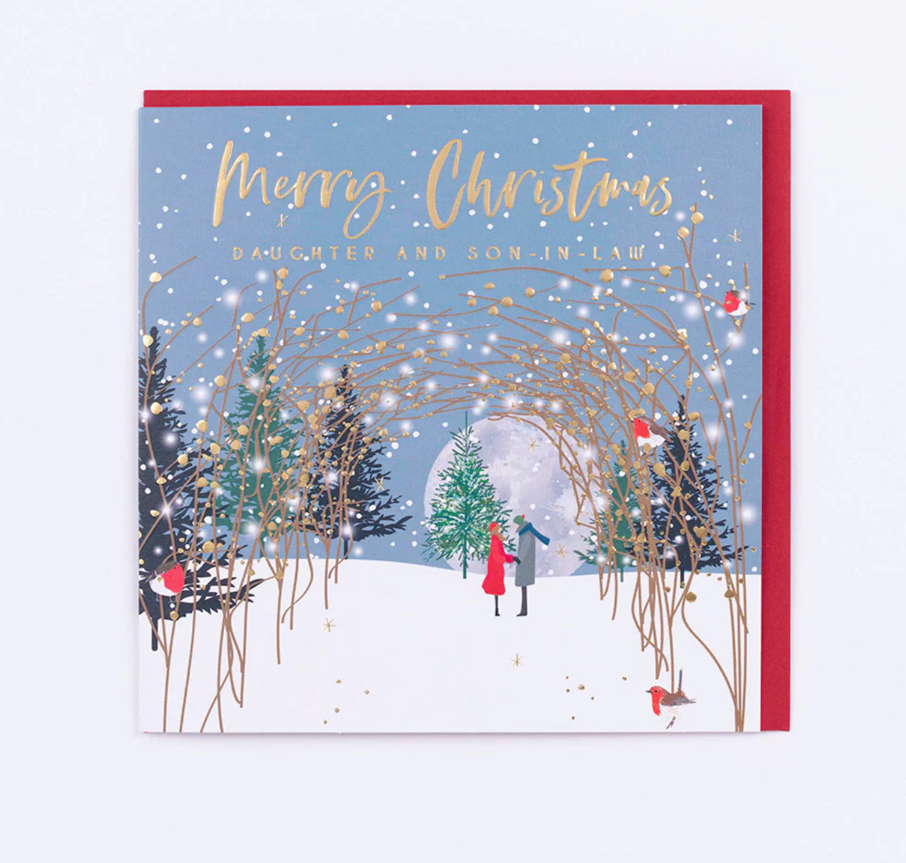Belly Button Daughter & Son-in-Law Winter Wonderland Christmas Card