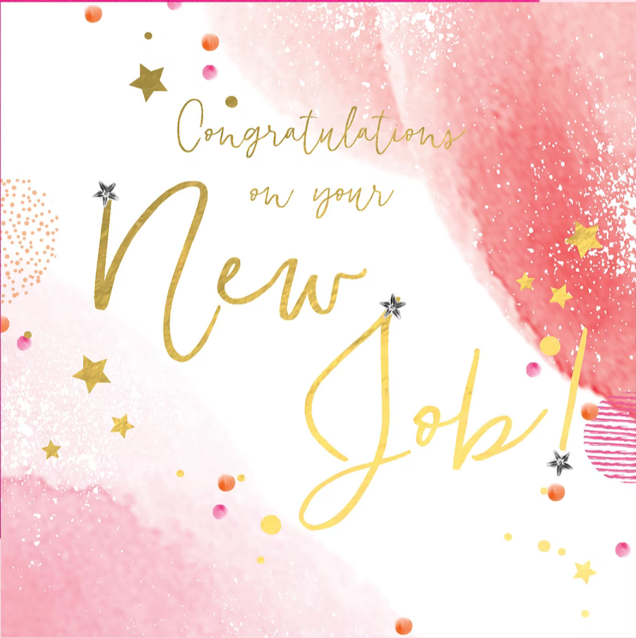 Congratulations on Your New Job Card