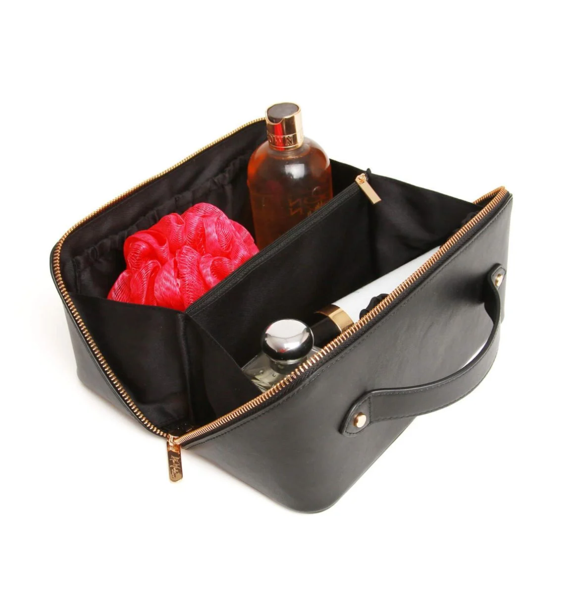 Alice Wheeler Medium Nappa Train Beauty Case - Black