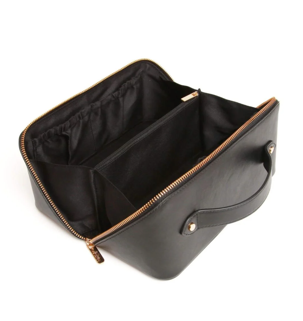 Alice Wheeler Medium Nappa Train Beauty Case - Black
