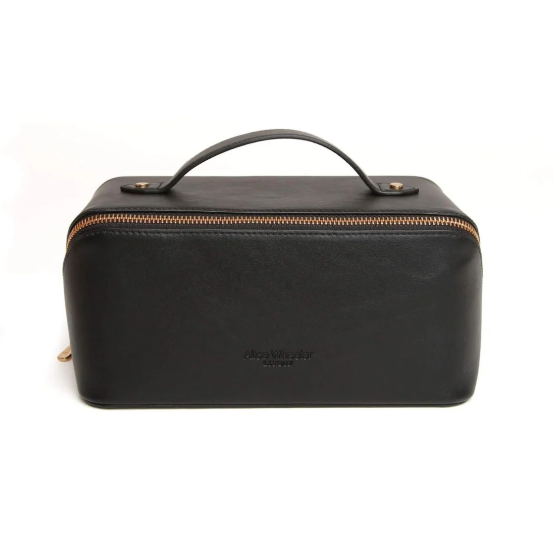 Alice Wheeler Medium Nappa Train Beauty Case - Black