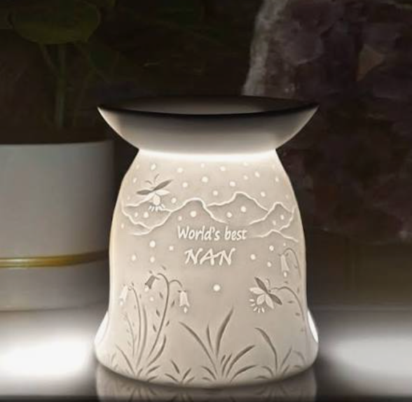 Cello Tealight Wax Melt Burner - World's Best Nan - Floral