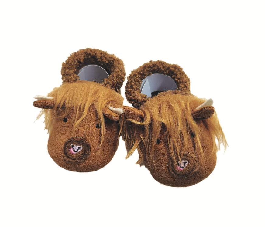 Ziggle Highland Cow Slippers