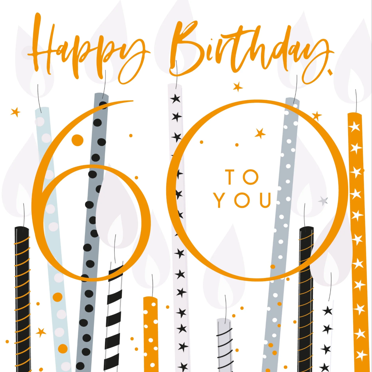 Belly Button 60th Birthday Balloons Card