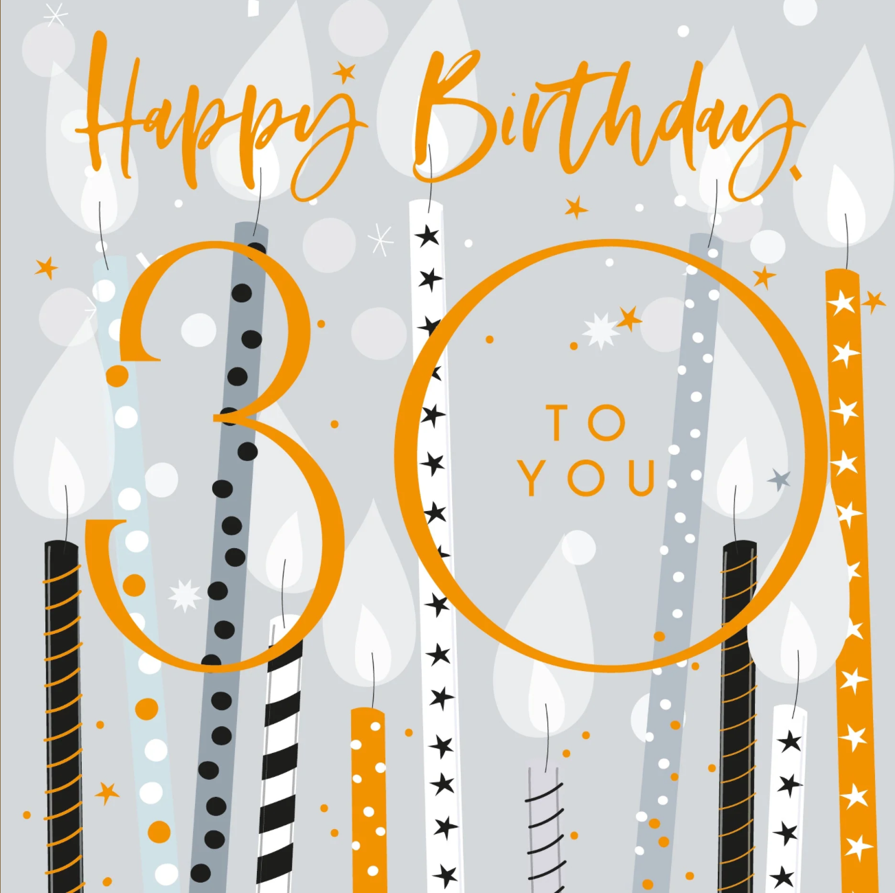 Belly Button 30th Birthday Balloons Card