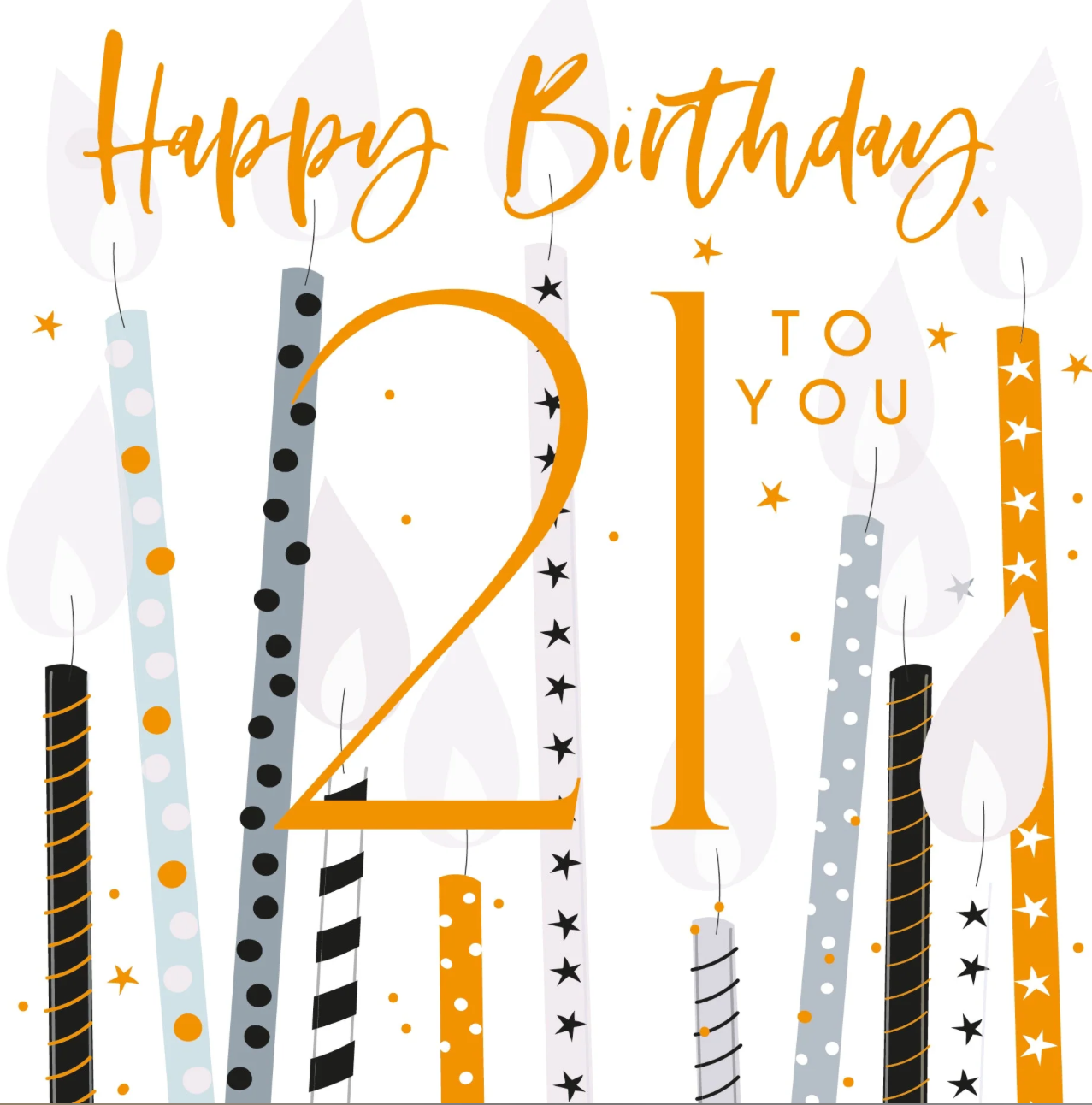 Belly Button 21st Birthday Balloons Card