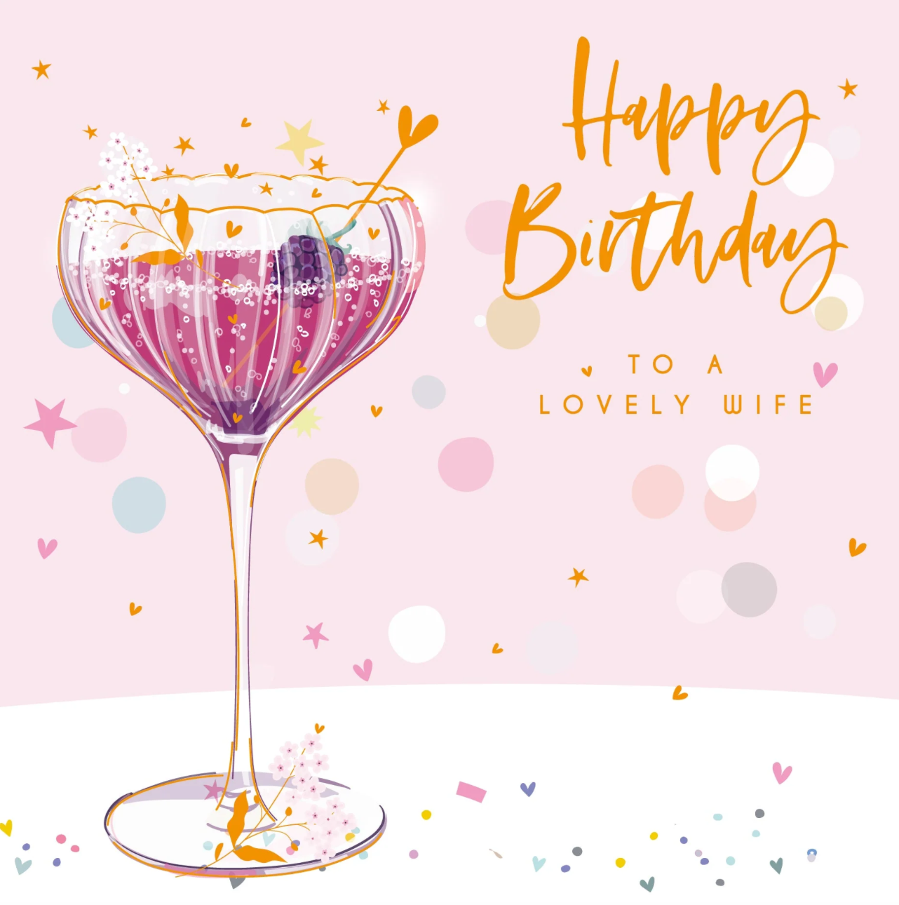 Belly Button Lovely Wife Birthday Card