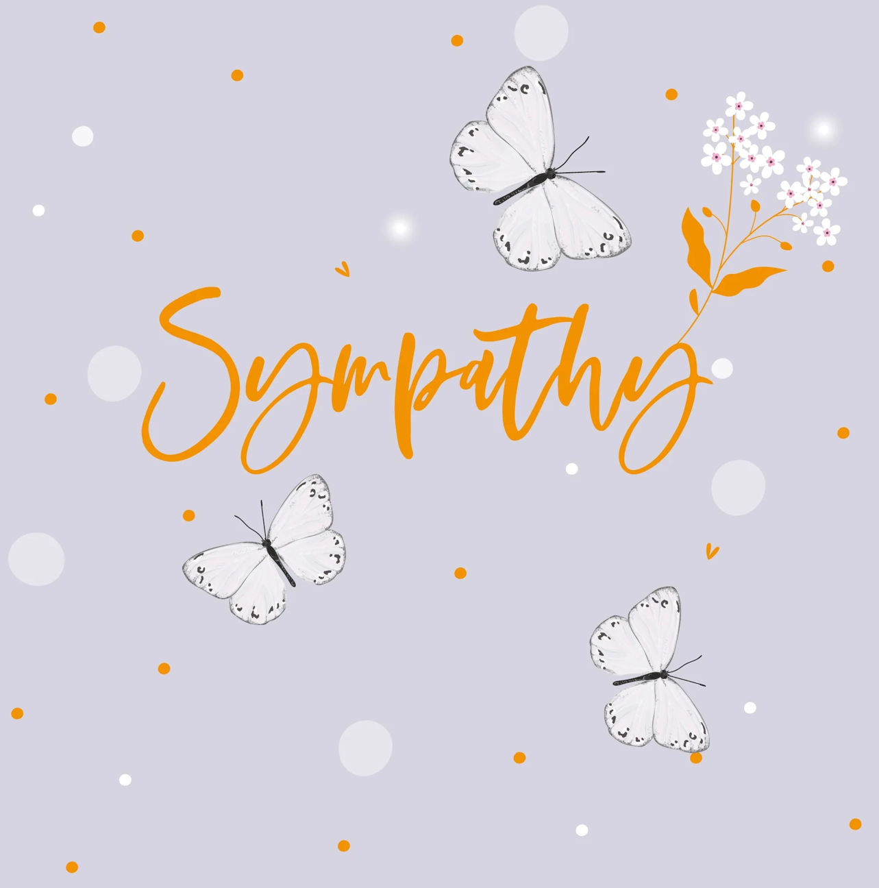 Belly Button Sympathy Butterflies Card