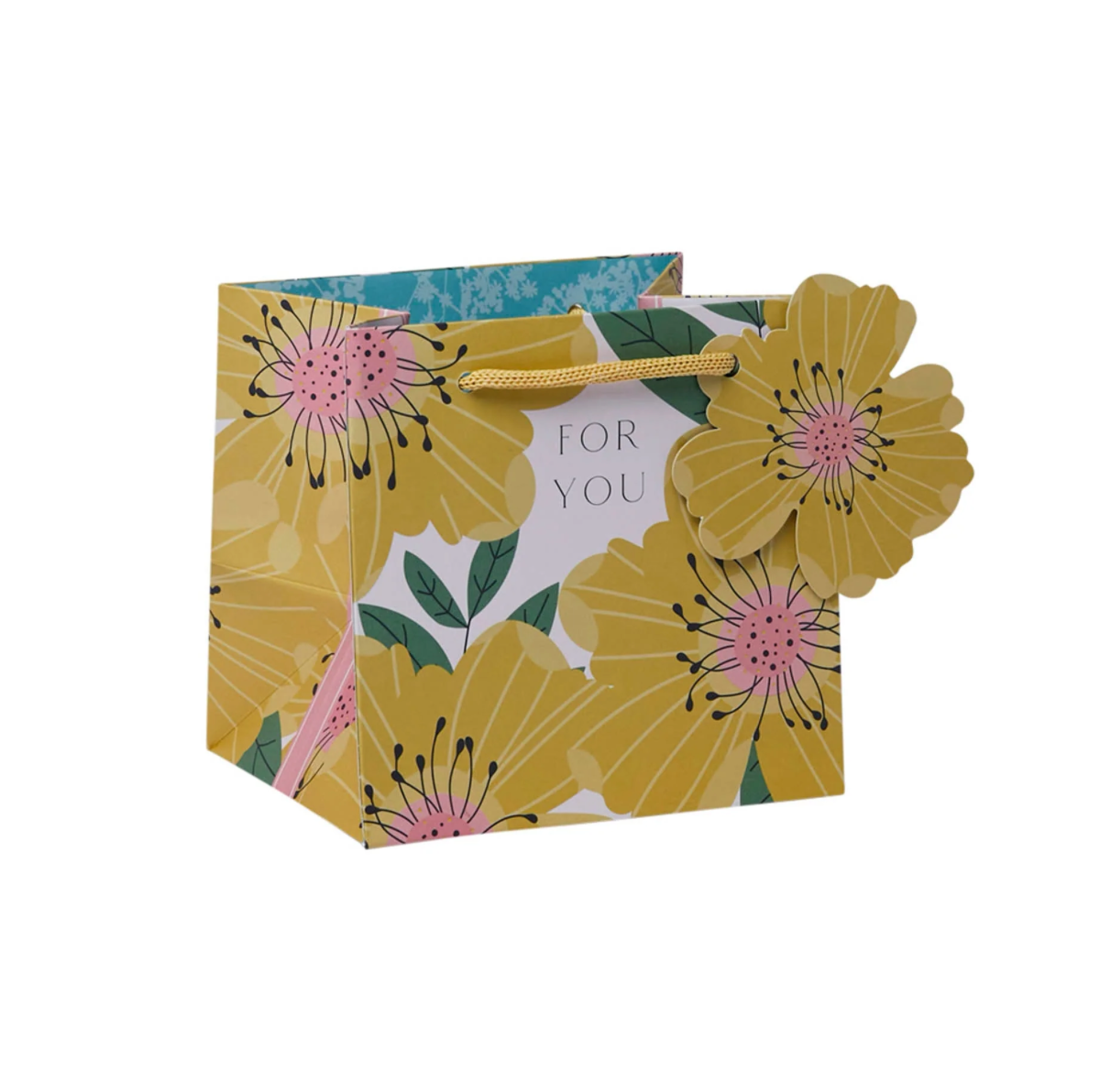 Belly Button Yellow Rose - Mug Small Gift Bag