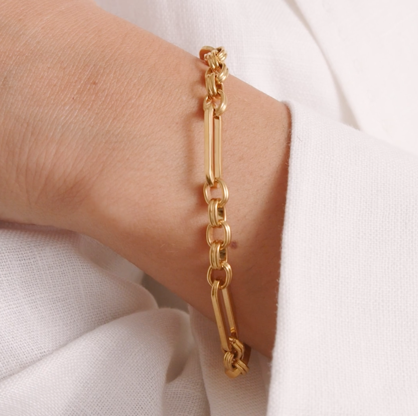 Katie Loxton Waterproof Jewellery - Kiki - Link Statement Gold Bracelet