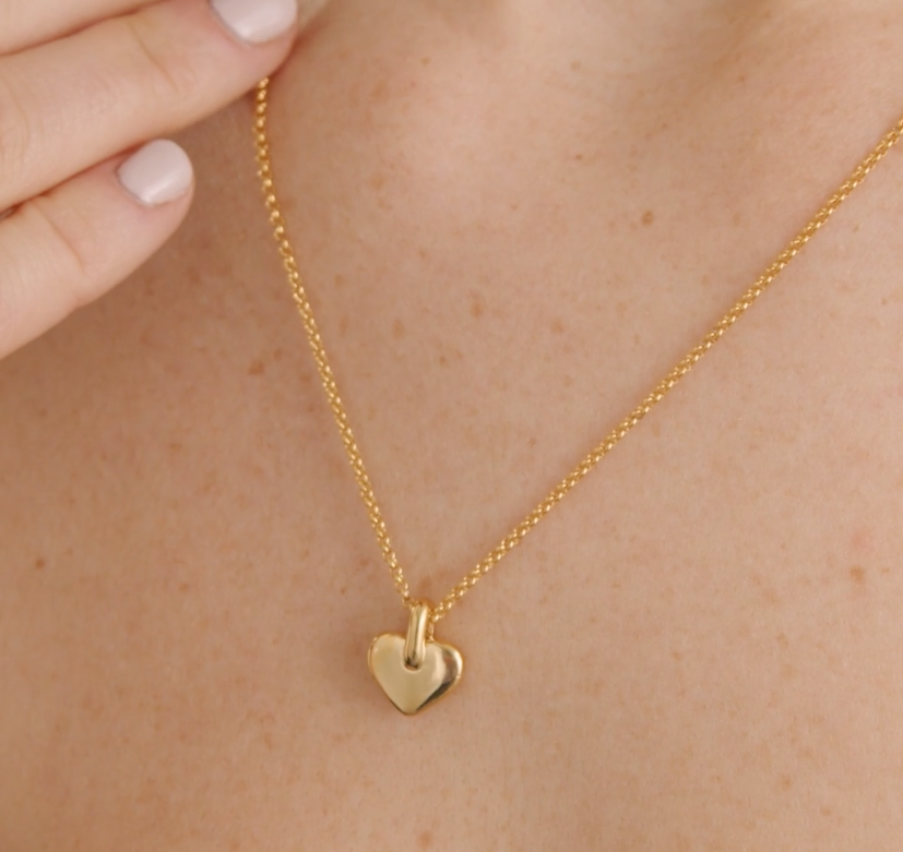 Katie Loxton Waterproof Jewellery - Alora - Heart Pendant Gold Necklace