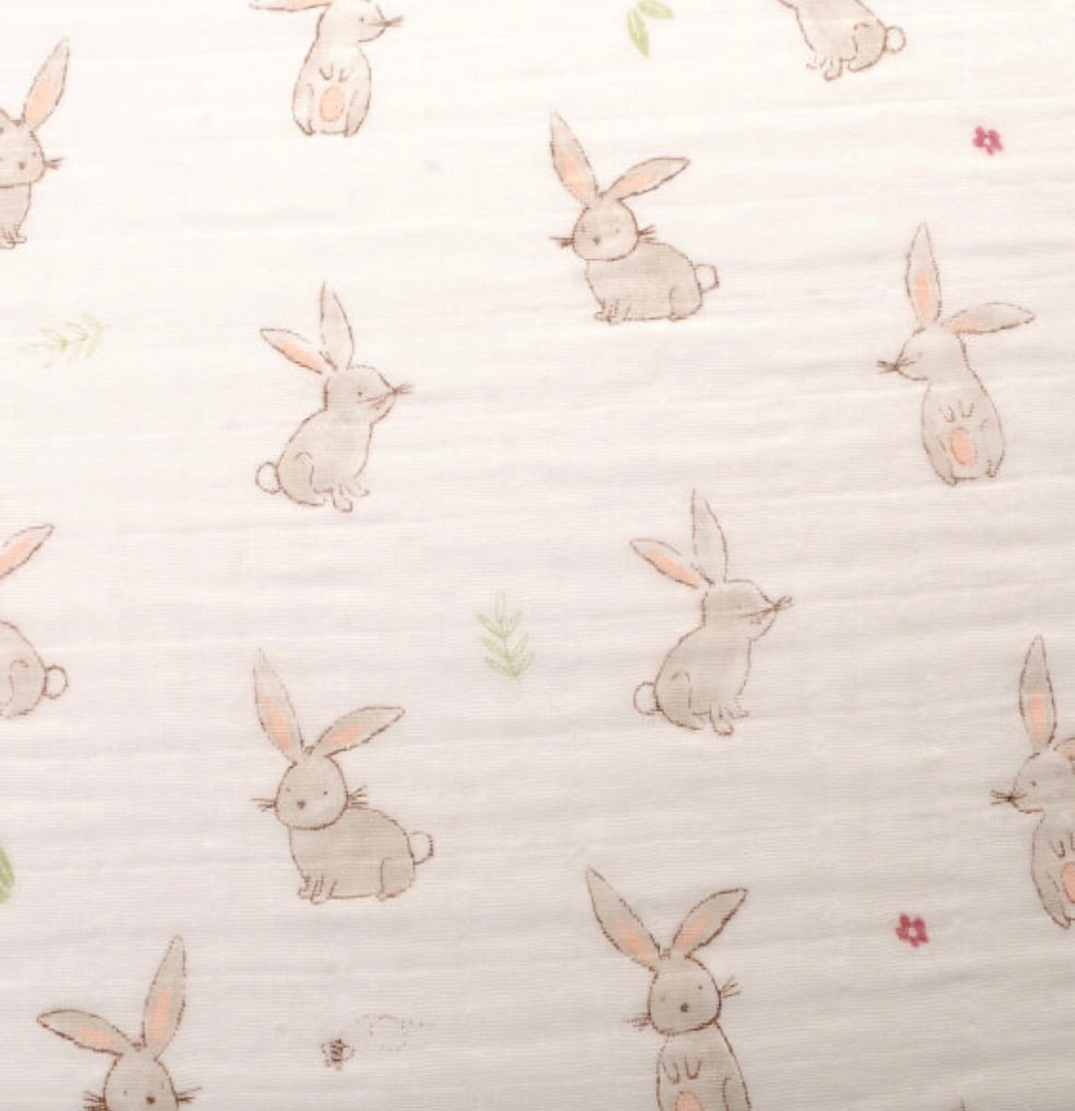 Ziggle Bunnies Print Large Swaddle Blanket