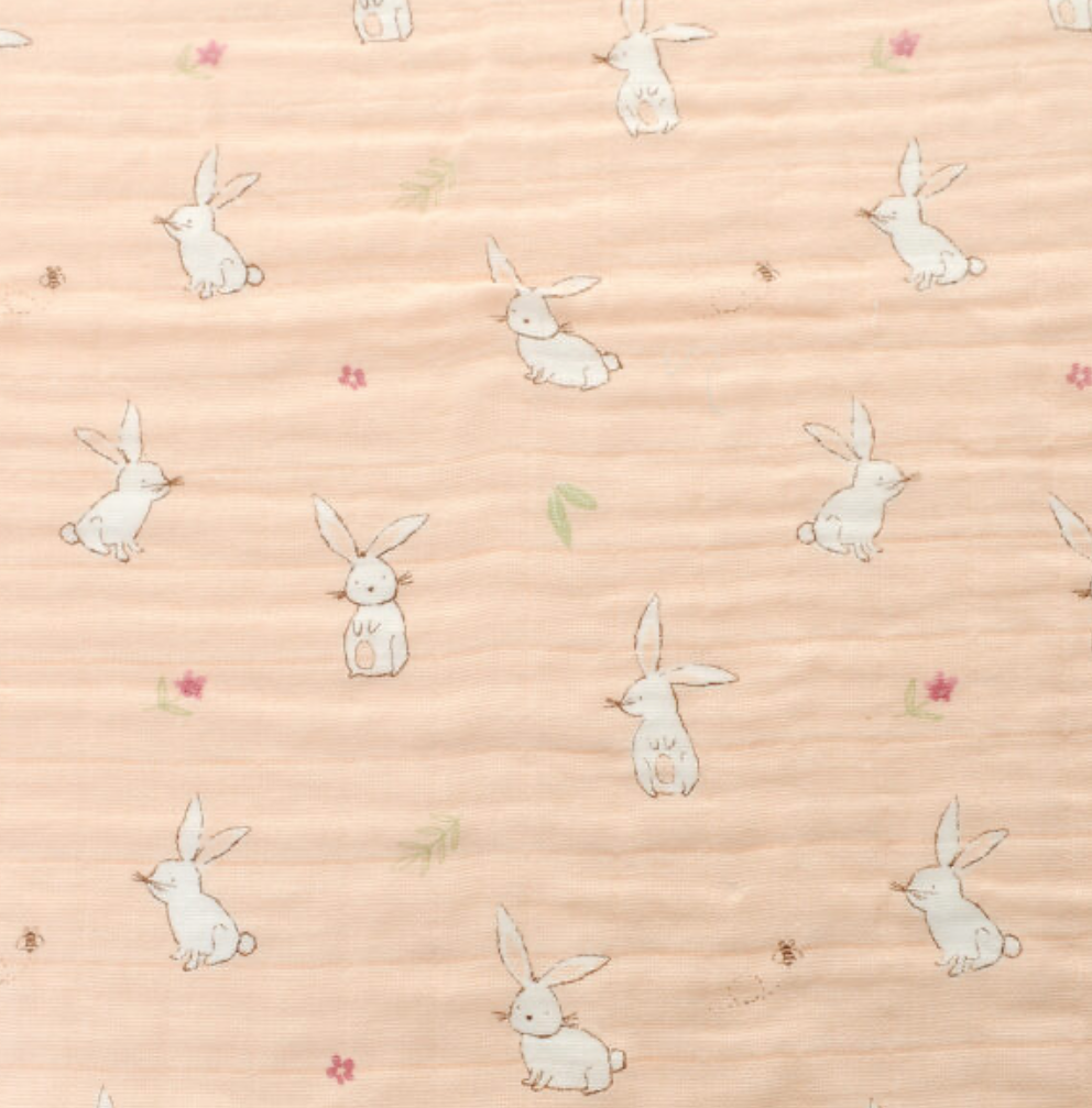 Ziggle Bunnies Muslin Set of 3 Boxed - Ziggle - Pink