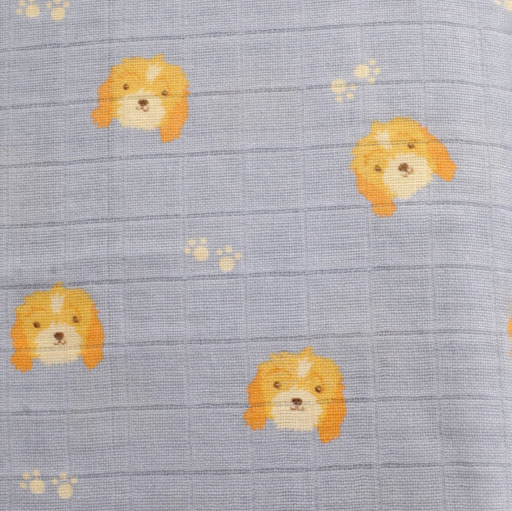 Ziggle Cockapoo Puppy Muslin - Powder Blue