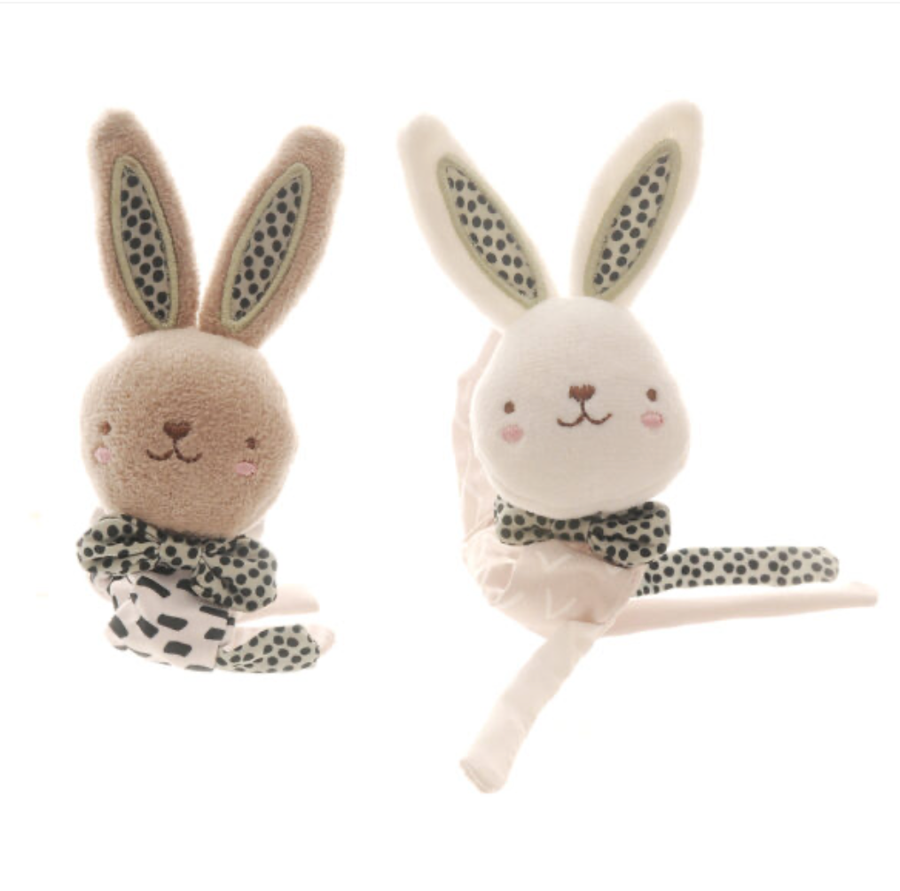 Ziggle Wrist Rattles - 2 Bunnies