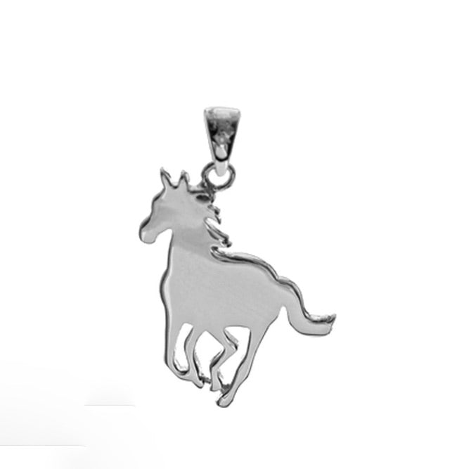 Kali Ma Cavelli Cantering Horse Pendant - Sterling 925 Silver