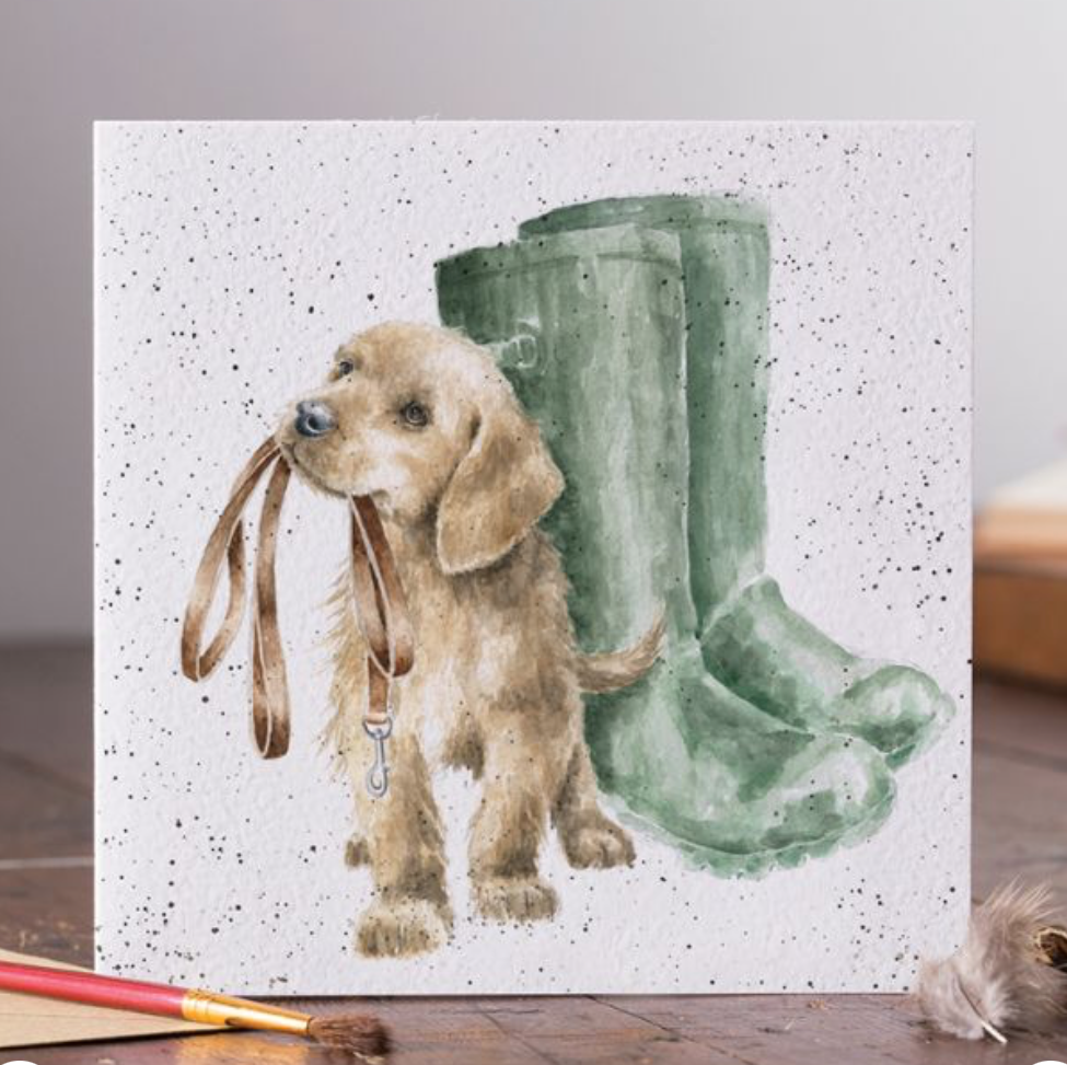 'Hopeful' Labrador Dog Blank Card - Wrendale Designs