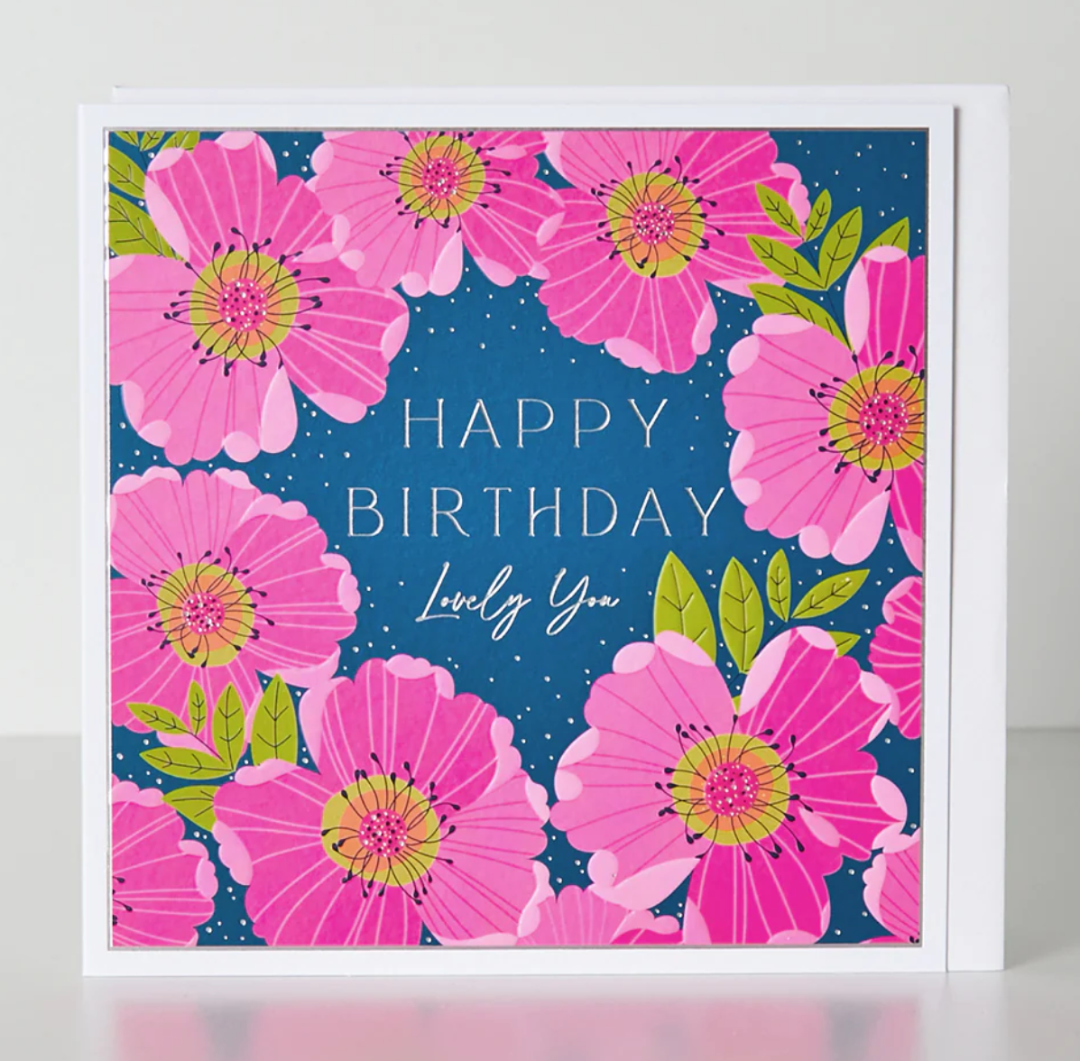 Belly Button Happy Birthday Lovely You Floral Card