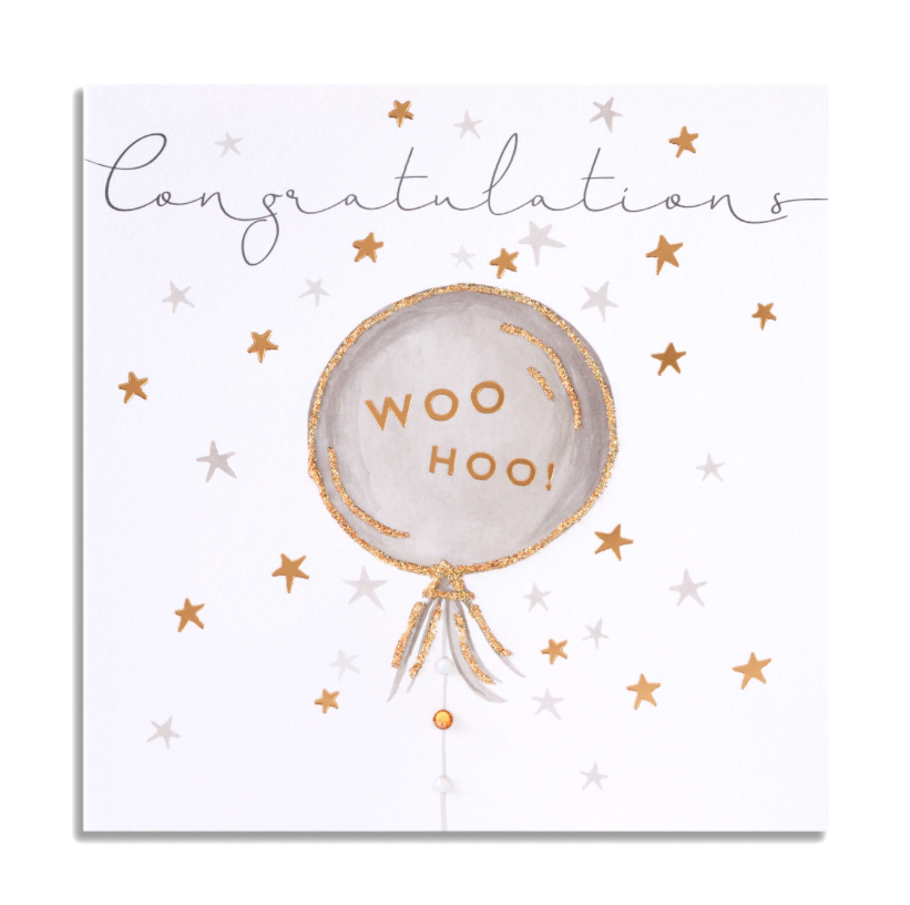 Janie Wilson - Congratulations Woo Hoo Balloon Card