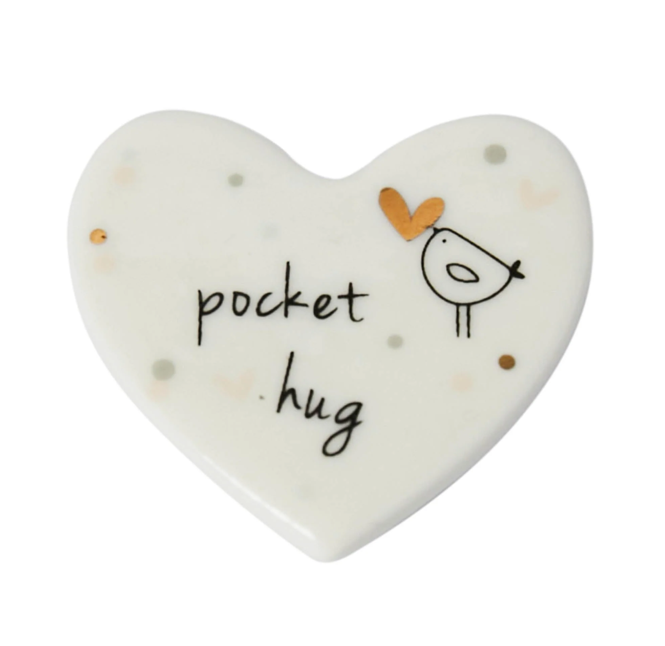 Signature Porcelain Slim Star Mini Token - Pocket Hug - Belly Button