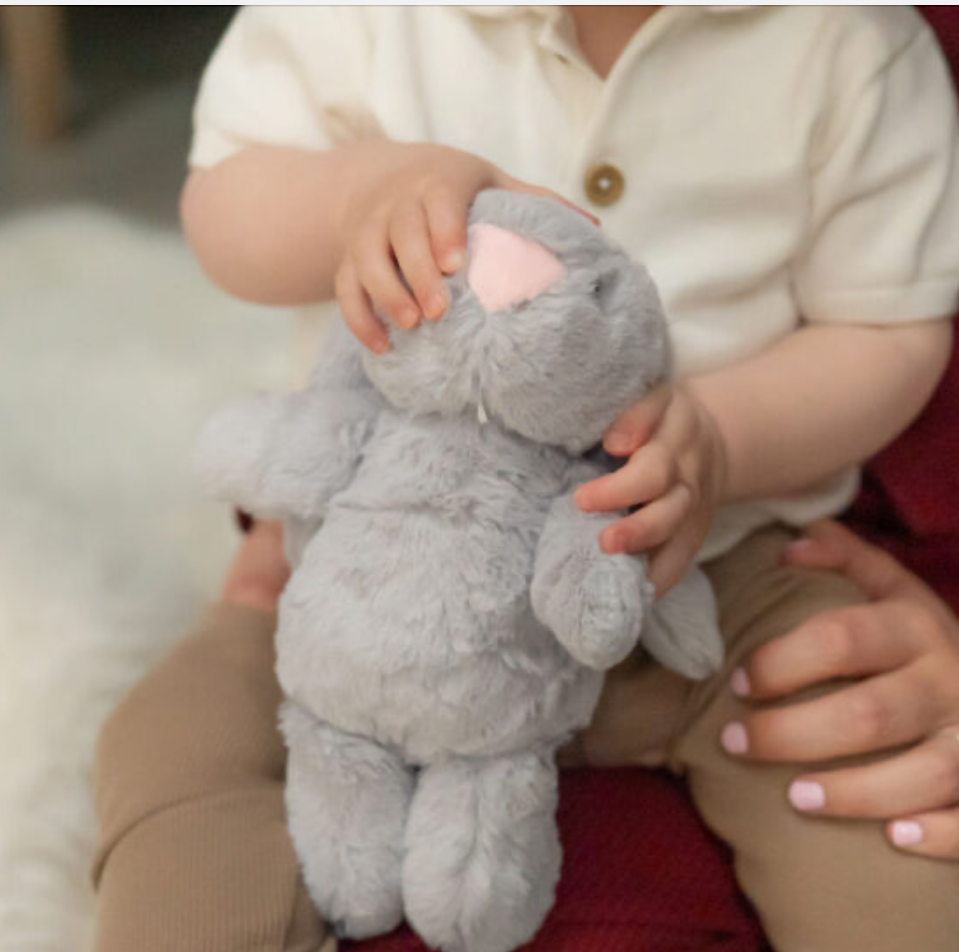 Ziggle Small Grey Bunny Plush Soft Toy