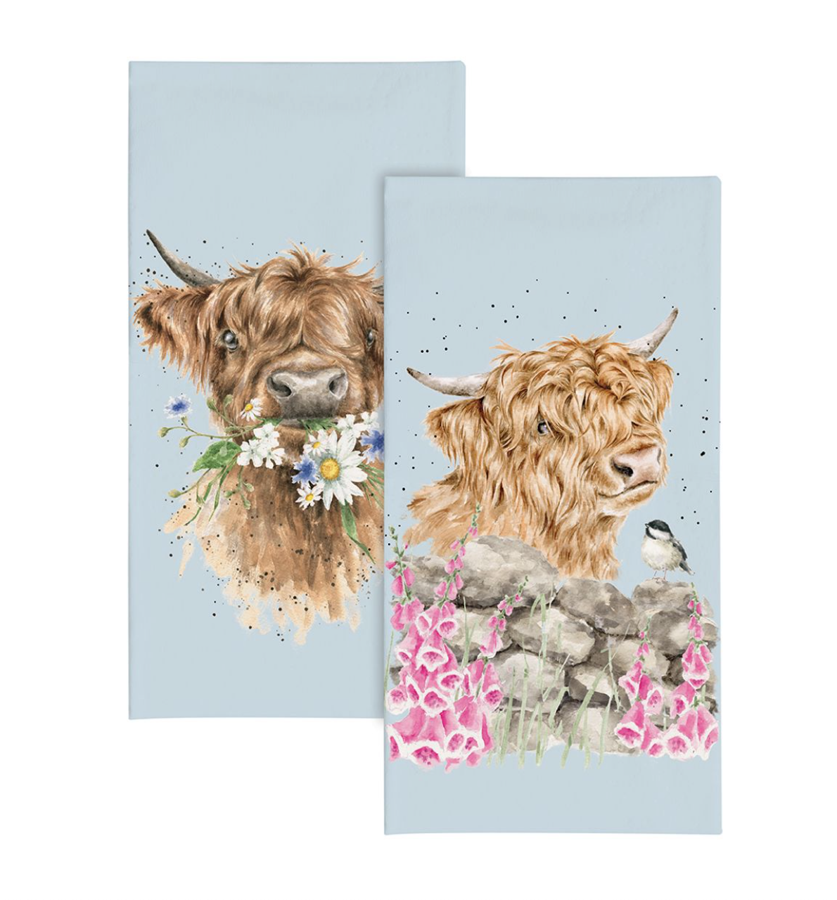 Wrendale 'Daisy Coo' Highland Cow Pocket Tissues