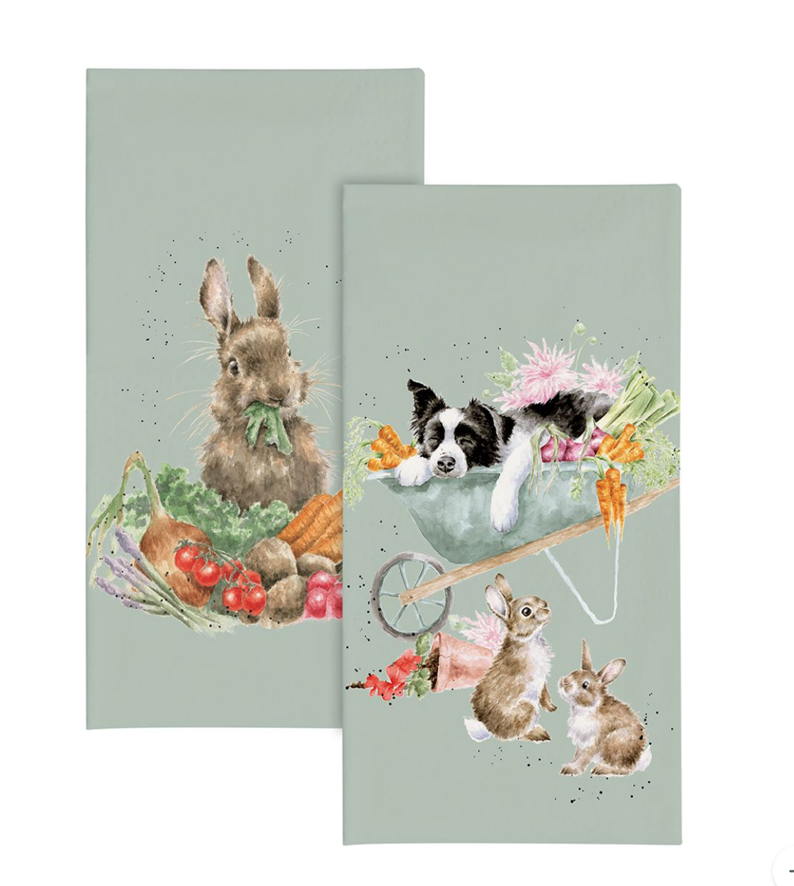 Wrendale 'Sleeping on the Job' Border Collie & Rabbit Pocket Tissues