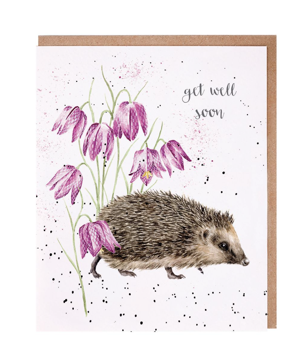 'Little Wanderer' Hedgehog Get Well Soon Card - Wrendale Designs