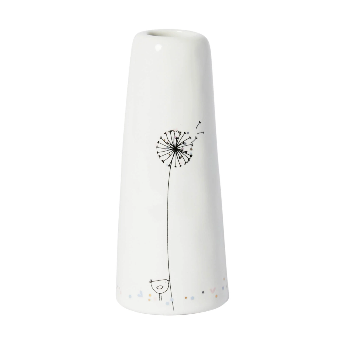 Signature Porcelain Bud Vase - Wildflowers - Belly Button