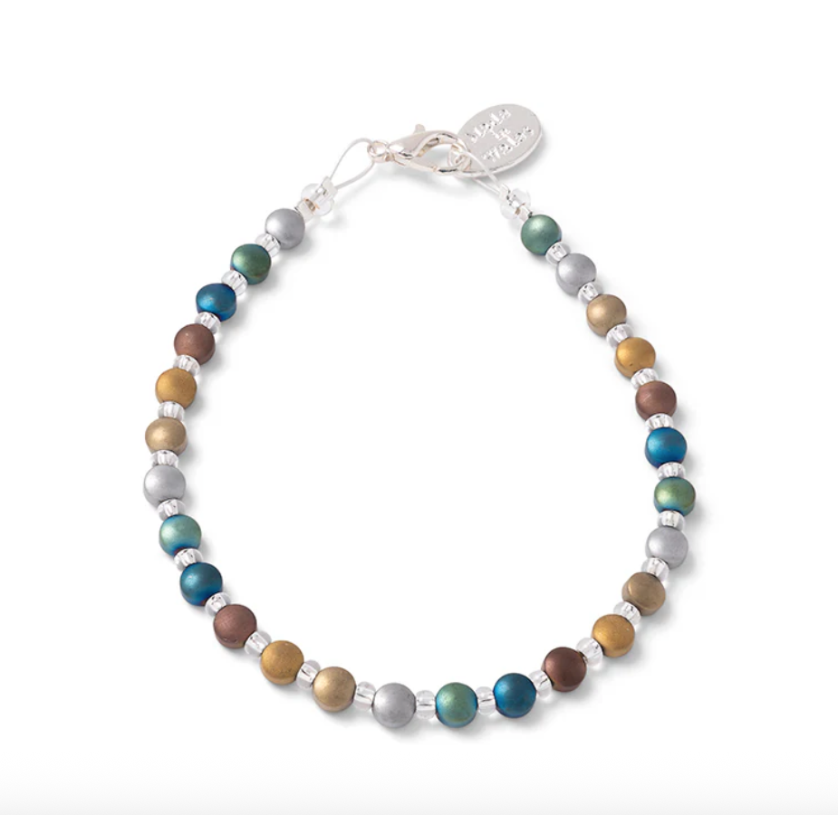 Carrie Elspeth Constellation Beaded Bracelet - Green/Blue/Multi