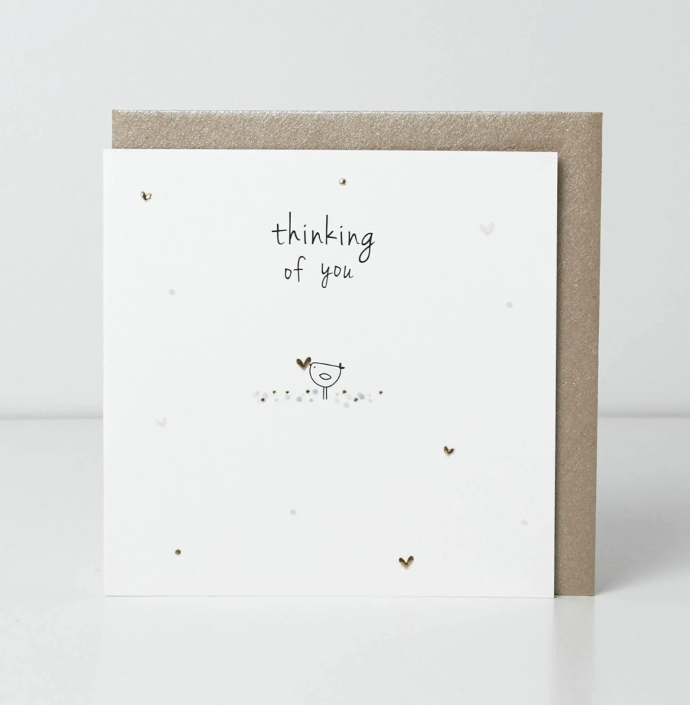 Belly Button Thinking of You Birdie SMALL Card
